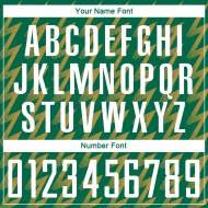 Benutzerdefinierte Kelly Green Weiß-Altgold Zickzack Form Sublimation Fußball Uniform Trikot