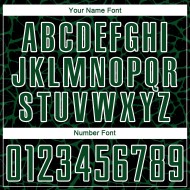 Benutzerdefinierte schwarz grün-weiß abstrakte Netzwerk Splash Sublimation Fußball Uniform Trikot Benutzerdefinierte schwarz grün-weiß abstrakte Netzwerk Splash Sublimation Fußball Uniform Trikot