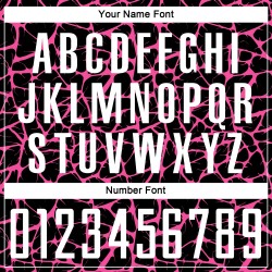 Benutzerdefinierte schwarz weiß-rosa abstrakte Netzwerk Splash Sublimation Fußball Uniform Jersey