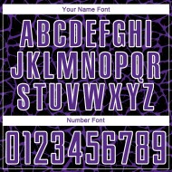 Benutzerdefinierte schwarz lila-weiß abstrakte Netzwerk Splash Sublimation Fußball Uniform Trikot Benutzerdefinierte schwarz lila-weiß abstrakte Netzwerk Splash Sublimation Fußball Uniform Trikot