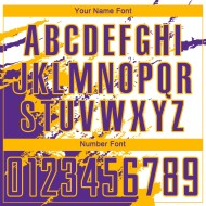 Benutzerdefinierte weiß lila-gold abstrakte Fragment Kunst Splash Sublimation Fußball Uniform Jersey Benutzerdefinierte weiß lila-gold abstrakte Fragment Kunst Splash Sublimation Fußball Uniform Jersey