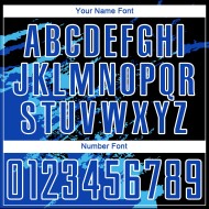 Benutzerdefinierte Schwarz Thunder Blau-Himmel Blau Abstrakte Fragment Kunst Splash Sublimation Fußball Uniform Jersey Benutzerdefinierte Schwarz Thunder Blau-Himmel Blau Abstrakte Fragment Kunst Splash Sublimation Fußball Uniform Jersey