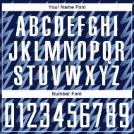 Benutzerdefiniertes Marineblaues, Weiß-Hellblaues, Zickzack-förmiges Sublimations-Fußballtrikot Benutzerdefiniertes Marineblaues, Weiß-Hellblaues, Zickzack-förmiges Sublimations-Fußballtrikot