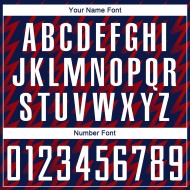 Benutzerdefinierte Marine weiß-rot Zickzack Form Sublimation Fußball Uniform Trikot Benutzerdefinierte Marine weiß-rot Zickzack Form Sublimation Fußball Uniform Trikot